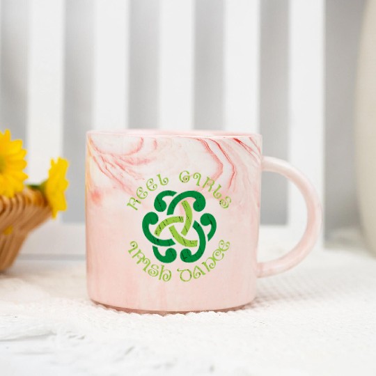 Reel Girls Irish Dance St Patrick's Day Marble Mugs