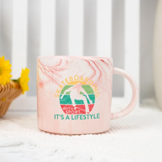 Skater Skateboarding Isn't A Sport It's A Lifestyl Marble Mugs