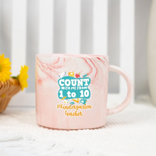 Kids Back To School Count With Me From One To Ten Marble Mugs