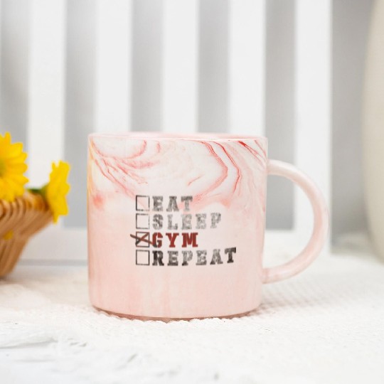 Currently At GYM / gym /workout /exercise Marble Mugs