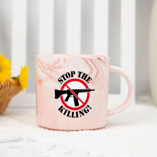 Stop The Killing! (Gun Reform / No Weapons / 3C) Marble Mugs