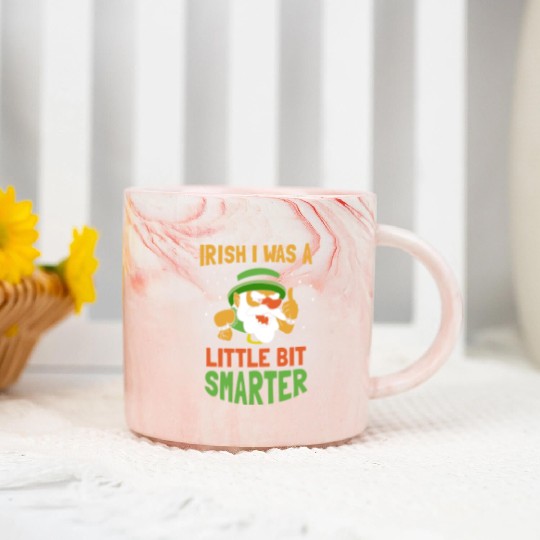 Iirish I Was A Little Bit Smarter Ireland Gaelic Marble Mugs