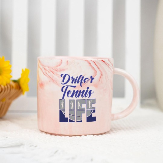 Driller Tennis Life Marble Mugs