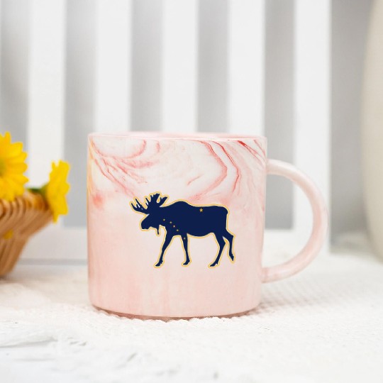 Alaska Marble Mugs Men's Women Children USA North Pole