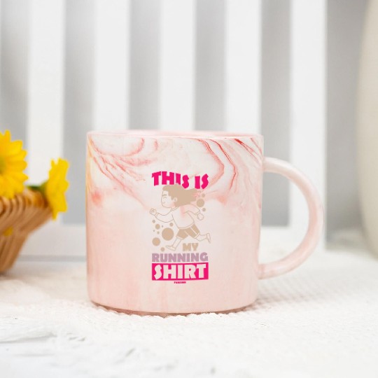Run jogging sport race training gift Marble Mugs