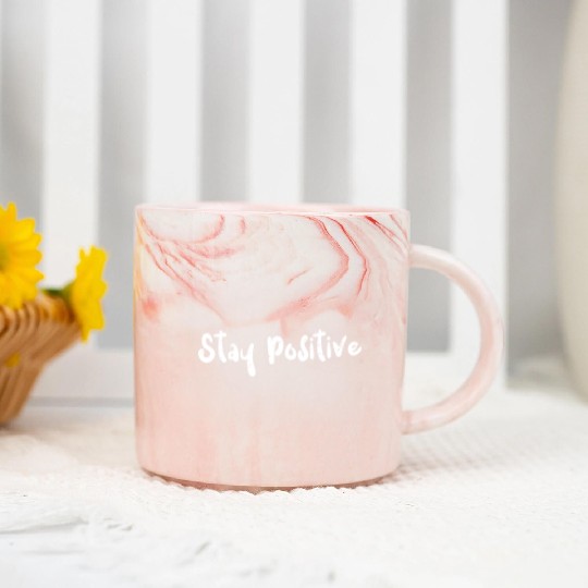Stay Positive - Math Marble Mugs