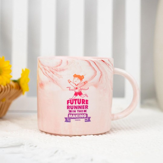 Run jogging sport race training gift Marble Mugs