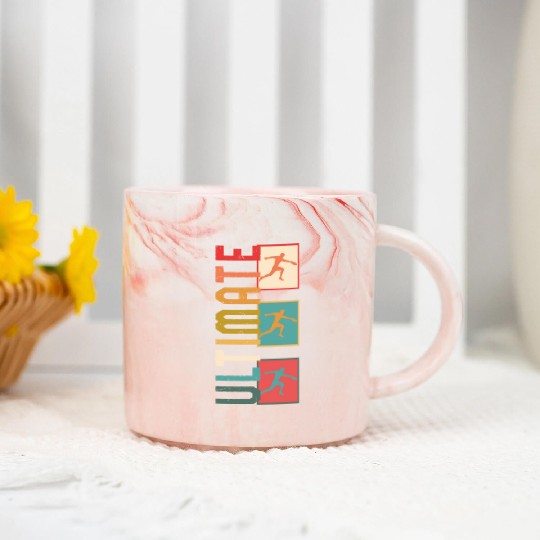 Frisbee Marble Mugs, Ultimate Frisbee Marble Mugs, Flying Disc