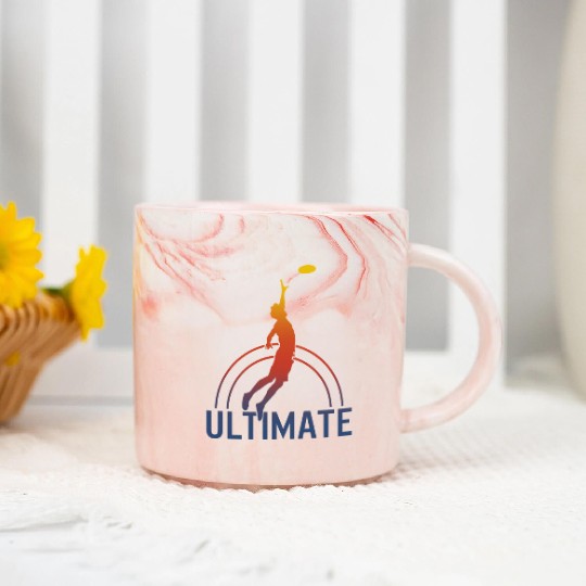 Frisbee Marble Mugs, Ultimate Frisbee Marble Mugs, Flying Disc