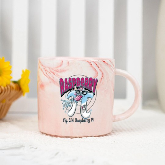 Pi Day Raspberry Pi Marble Mugs
