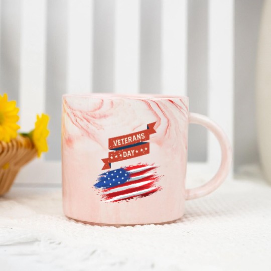 Thank You Veterans l Veterans Day Gift Idea Marble Mugs