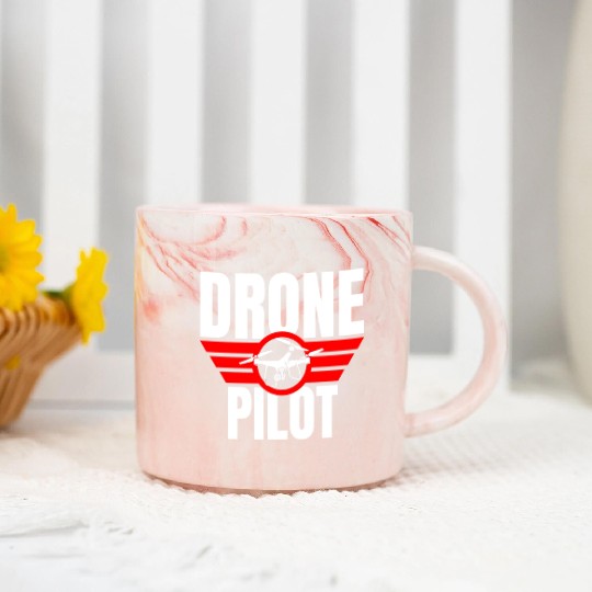 Drone Drone Pilot Drone Operator Quadrocopter Marble Mugs