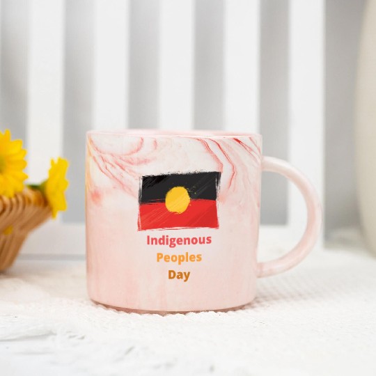 Native american indigenous day l Columbus Day Marble Mugs