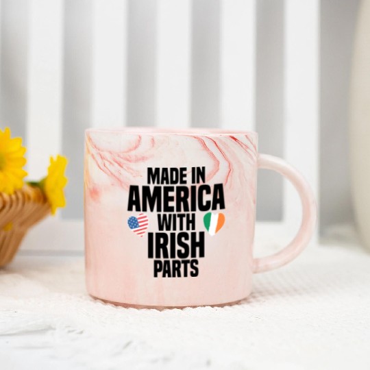 MADE IN AMERICA WITH IRISH PARTS Marble Mugs