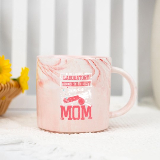 My favorite laboratory technologist calls me mom Marble Mugs