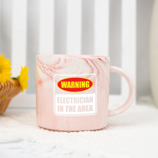Electrician Electrical Engineer Lineman Marble Mugs