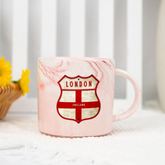 London England coat of arms Marble Mugs