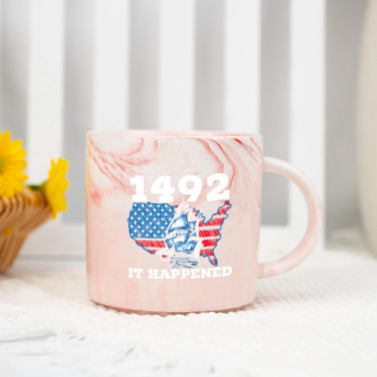 Columbus Day Christopher Columbus Navigator Marble Mugs