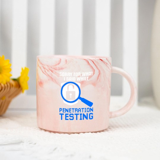 Cyber Security Penetration Testing Marble Mugs