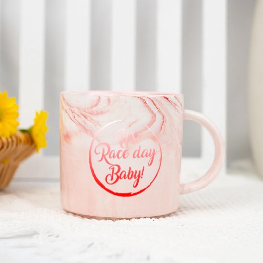 Racing Marble Mugs, It's Race Day Baby Marble Mugs, Racing