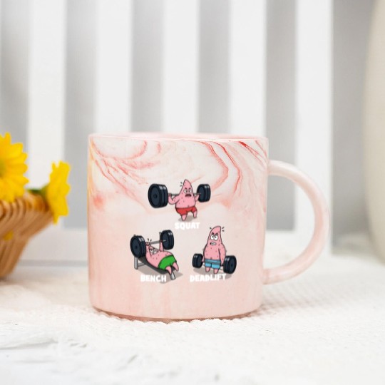 Majin Buu vs Patrick - Funny Anime Gym Marble Mugs