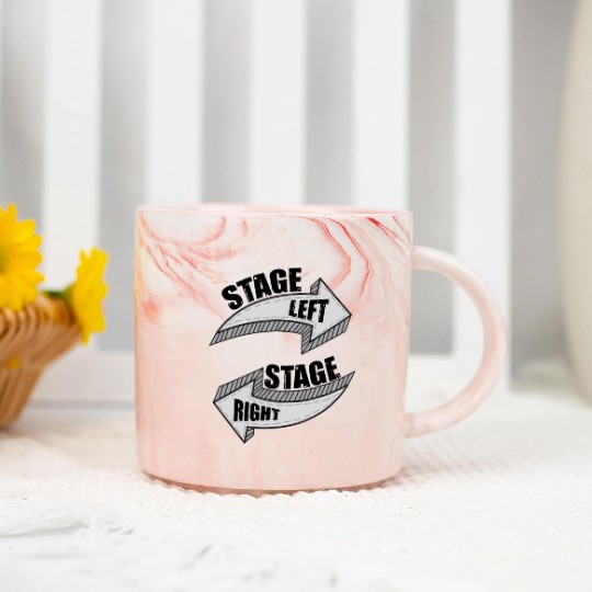 Novelty Dramatic Arts Actors Mockery Statements Marble Mugs