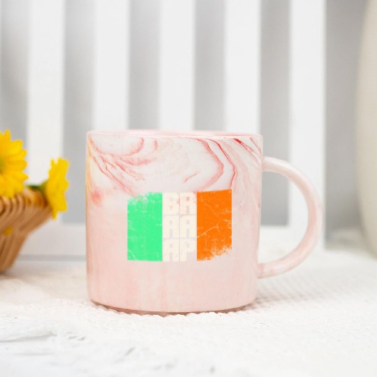 Dirt Biker Irish flag motocross Marble Mugs