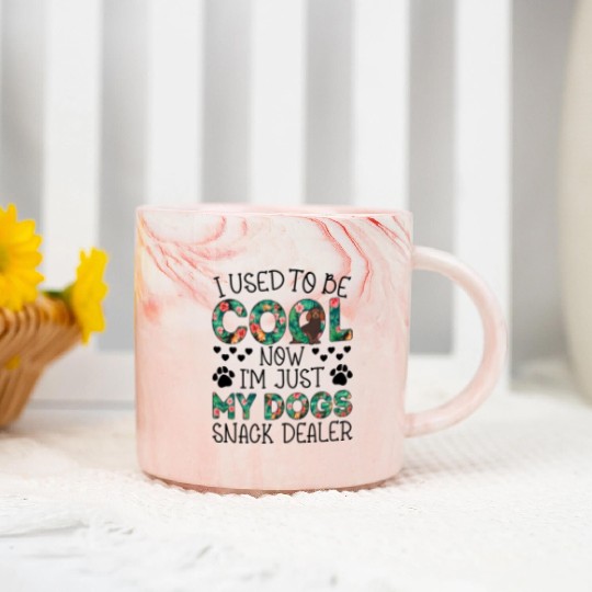 I Used To Be Cool Now I'm Just Gift For Dog Lovers Marble Mugs