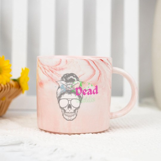 Dead Inside Marble Mugs