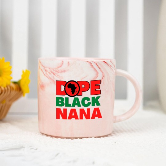 Dope Black nana Marble Mugs
