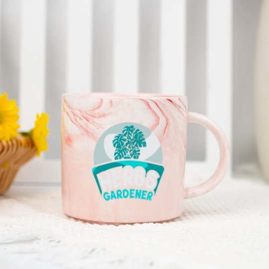 Herbs Gardener Herbalism Herb Herbalist Gardening Marble Mugs