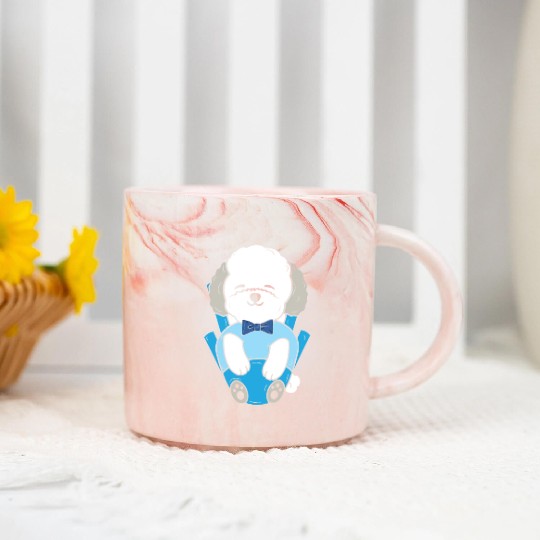 Bichon Frise Dog Lover Dog Breeder Puppy Paw Love Marble Mugs