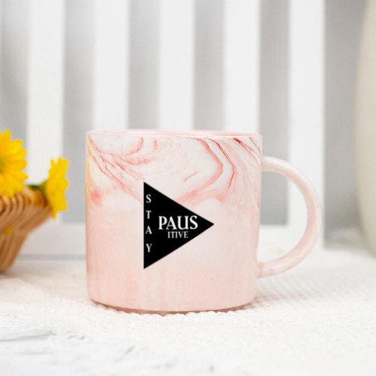 Stay positive Marble Mugs