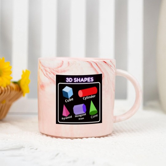 Preschool Homeschool,Learn Shapes For Kids Marble Mugs