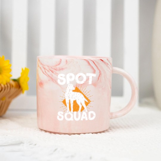 Spot Squad Paw Love Puppy Breeder Dalmatian Dog Marble Mugs