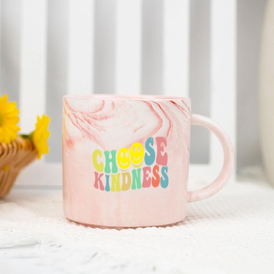 Choose Kindness - Rainbow Love Tolerance Gay LGBT Marble Mugs