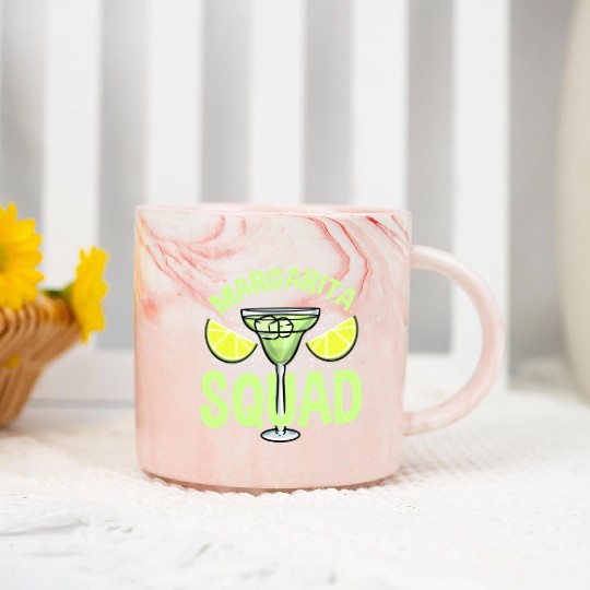 Margarita Squad For Margarita Lover Marble Mugs