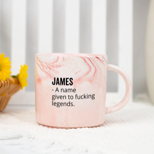 James a Name Given to Fucking Legends Marble Mugs