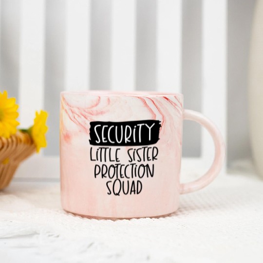 Big Brother Marble Mugs Security for Little Sister