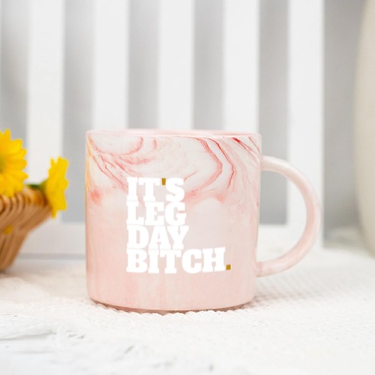 leg day gym Marble Mugs