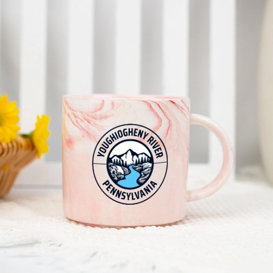 Youghiogheny River Pennsylvania State Lovers Mount Marble Mugs