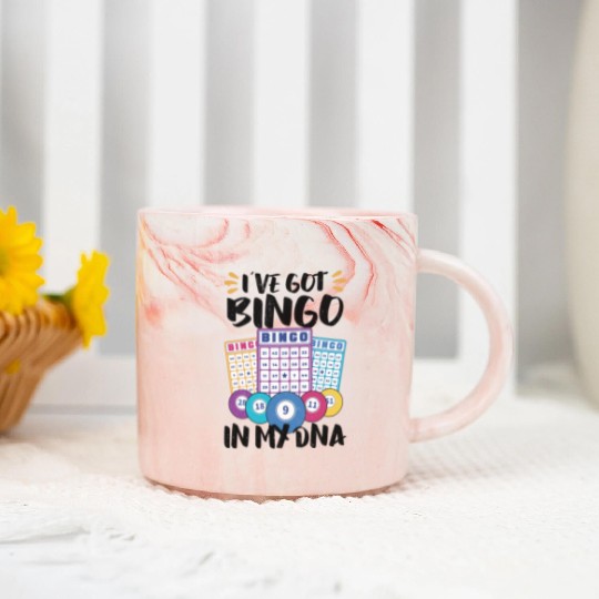 Bingo Card Game Grandma Bingo Player Bingo Cards Marble Mugs