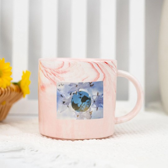 Blue Mountain Marble Mugs