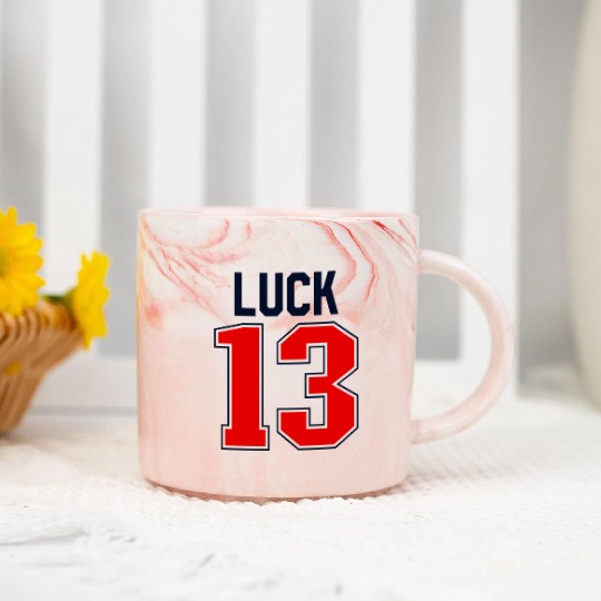 Luck 13 Jersey 13 My Lucky Number Lucky Thirteen Marble Mugs