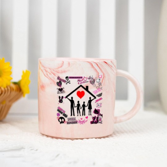 family love forever Marble Mugs
