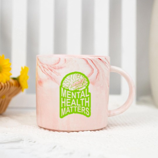 mental health matters quote Marble Mugs