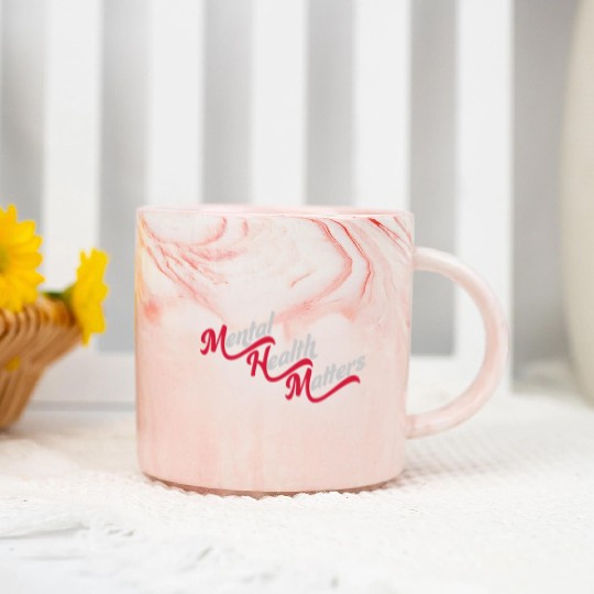 mental health matters quote Marble Mugs