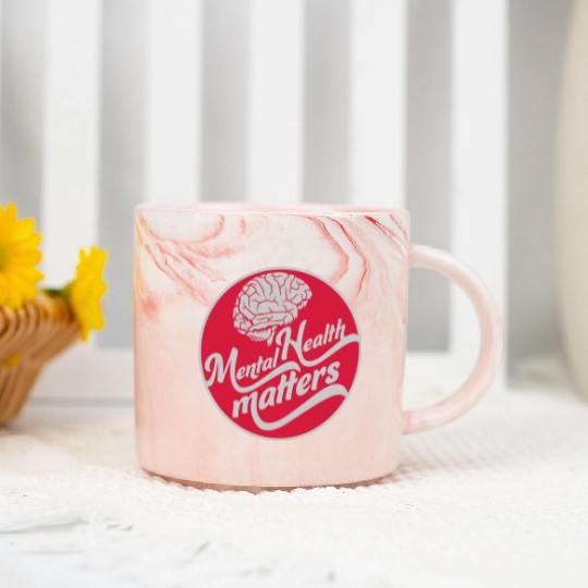 mental health matters quote Marble Mugs