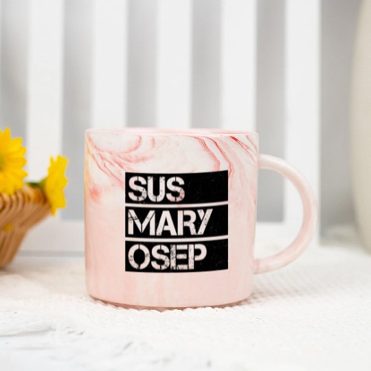 Hilarious SUS MARY OSEP Exasperated Frustrated Marble Mugs