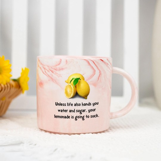 Lemonade Suck Marble Mugs